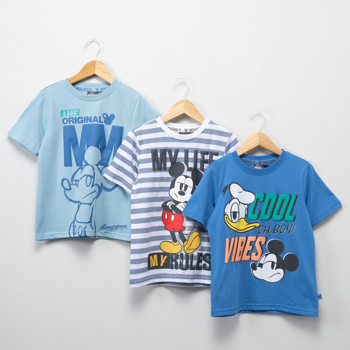 STD CHARACTERS - Pack De 3 Poleras Niño Std Characters
