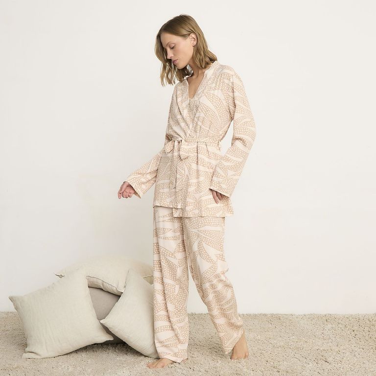 Conjunto Pijama 3 Piezas Mujer