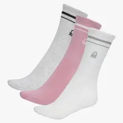BENETTON - Pack De 3 Calcetines Bamboo Mujer