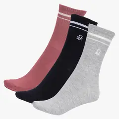 BENETTON - Pack De 3 Calcetines Bamboo Mujer