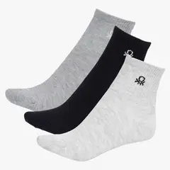 BENETTON - Pack De 3 Calcetines Bamboo Mujer