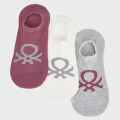 BENETTON - Pack De 3 Calcetines Bamboo Mujer