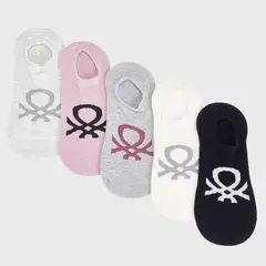 BENETTON - Pack De 5 Calcetines Bamboo Mujer