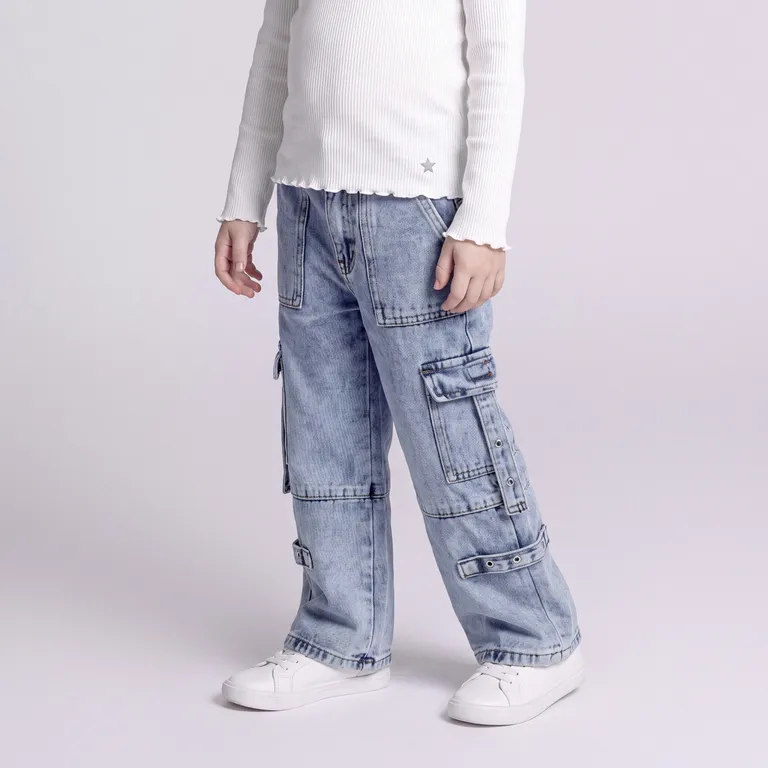 Jeans Cargo Niña