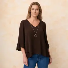 S COCCI - Blusa con Collar Mujer S. Cocci