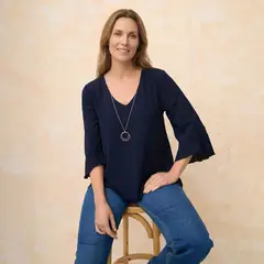 S COCCI - Blusa con Collar Mujer S. Cocci