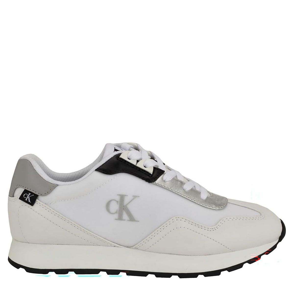 CALVIN KLEIN - Zapatilla Urbana Mujer Cuero Blanco Calvin Klein
