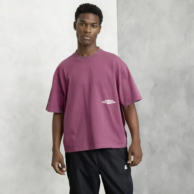 Polera Manga Corta Oversize Algodón Hombre