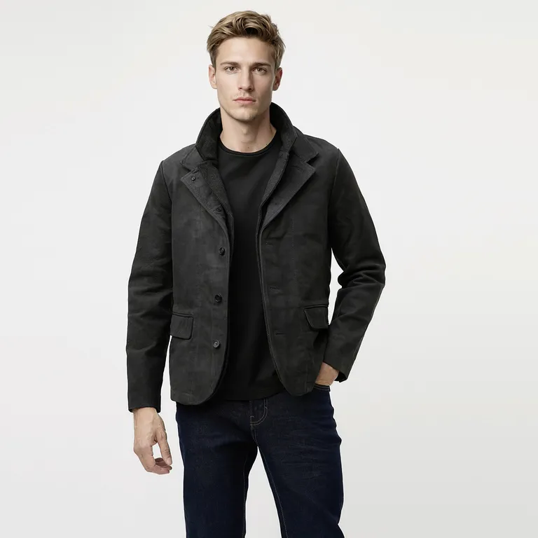 Chaqueta Cuero Hombre Wolf & Hank