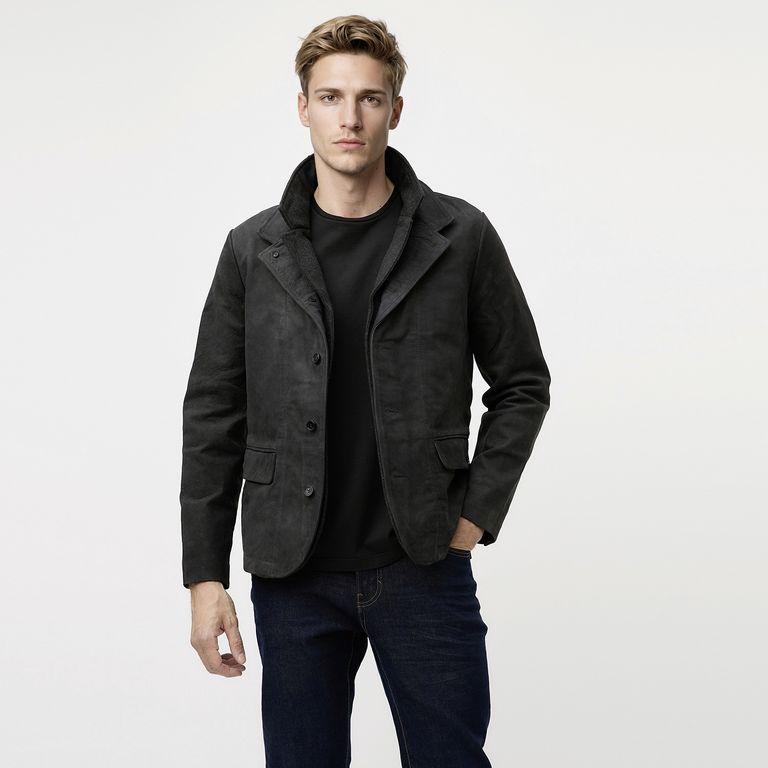Chaqueta Cuero Hombre Wolf & Hank