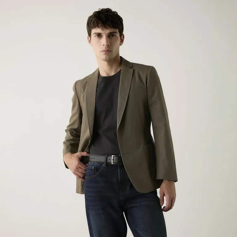 Blazer Lino Hombre
