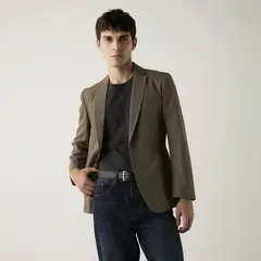 BASEMENT - Blazer Lino Hombre