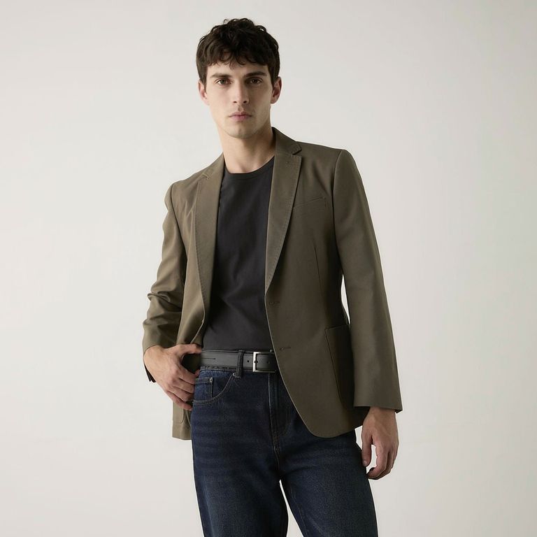Blazer Lino Hombre