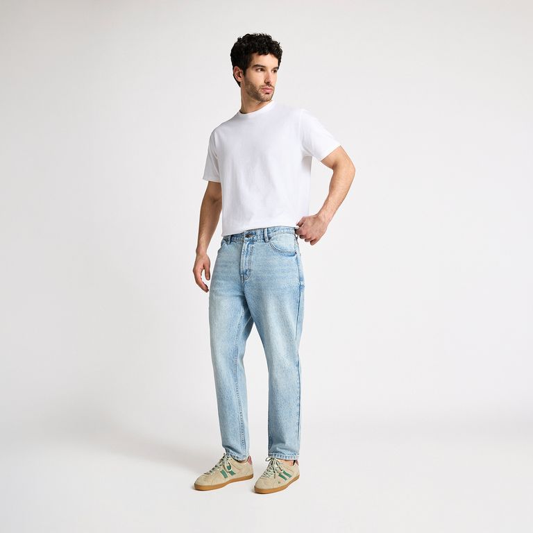 Jeans Slim Crop Hombre