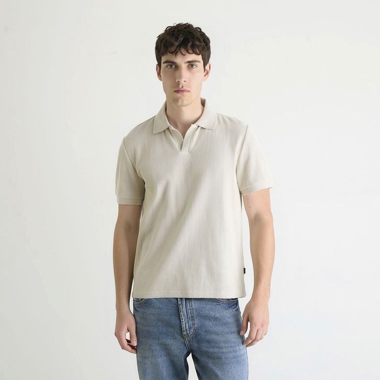 Polera Polo Manga Corta Algodón Hombre