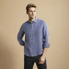 WOLF&HANK - Camisa 100% Lino Europeo Hombre Wolf and Hank