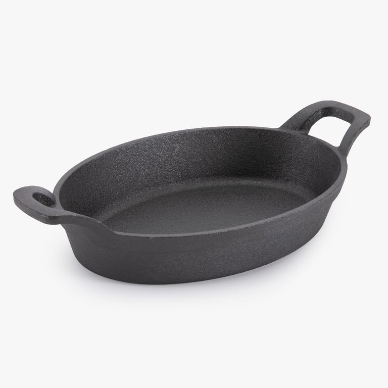 Sartén De Hierro Fundido Ovalado 15.5X21.7 Cm Grill
