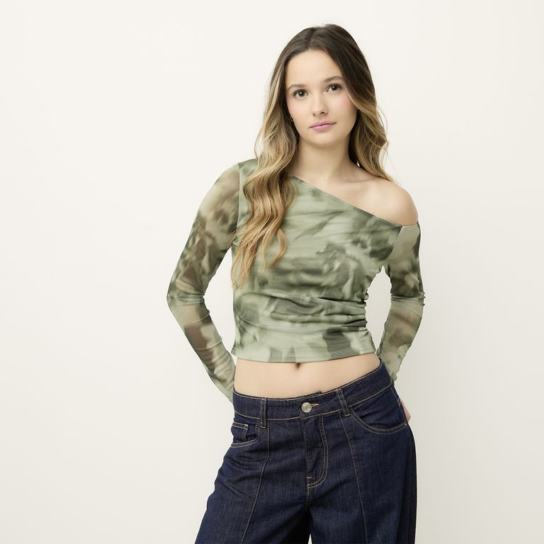 SYBILLA Polera Manga Larga Mujer