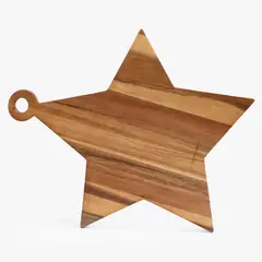 ROBERTA ALLEN - Fuente Estrella Madera Acacia 37X29 Cm Navidad