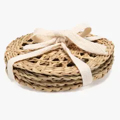 BASEMENT HOME - Set 4 Posavasos Seagrass Natural