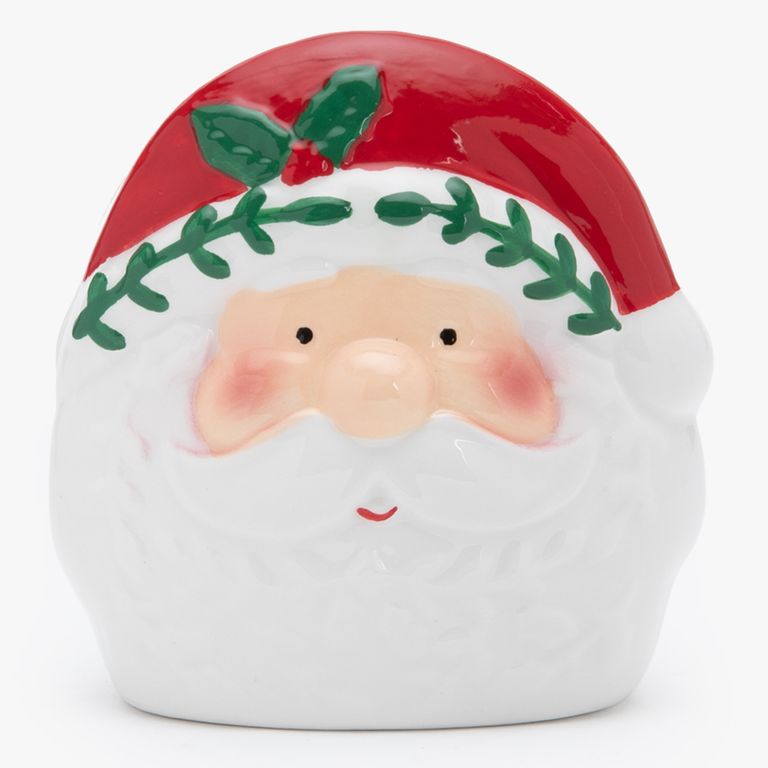 Servilletero Papa Noel 11X6.6 Cm Navidad