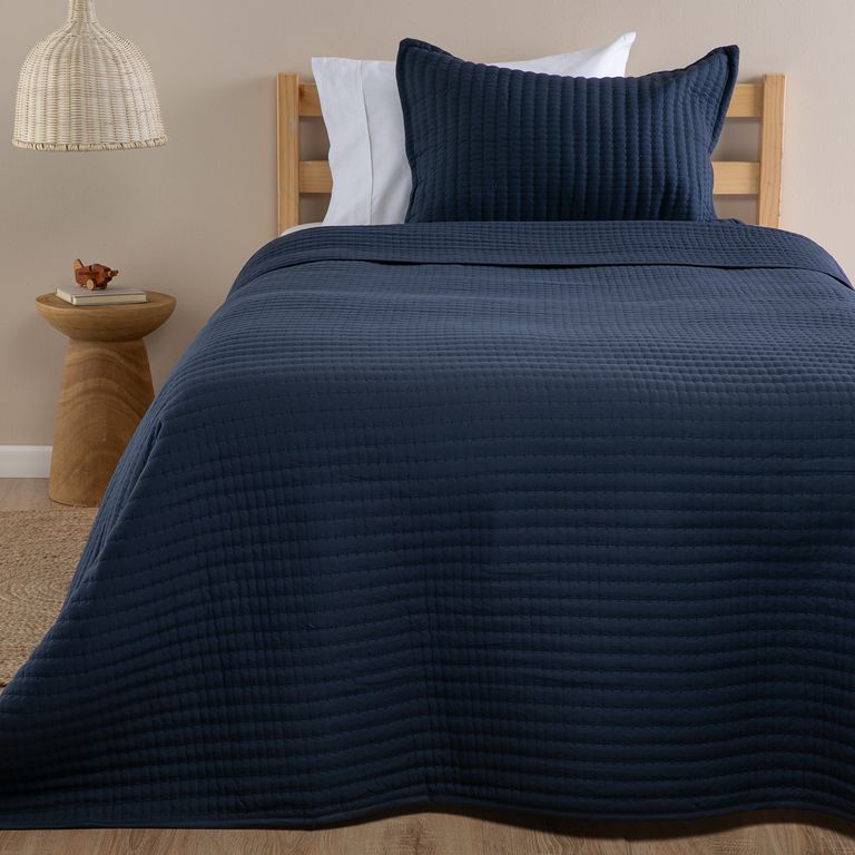 Cubrecama Rod Azul 1.5 Plazas
