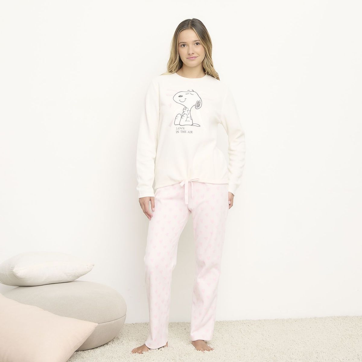 SNOOPY - Pijama Polar Mujer Snoopy