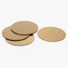 BASEMENT HOME - Set 4 Posavasos 10 cm Dorado Urbano