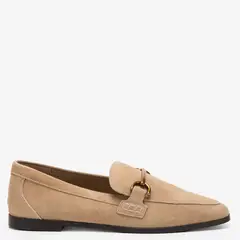 BASEMENT - Mocasín Mujer Cuero Beige