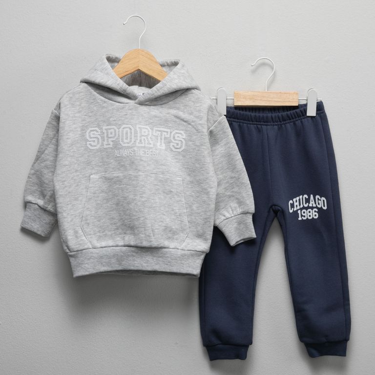 Conjunto Polerón + Pantalón De Buzo Bebé Niño