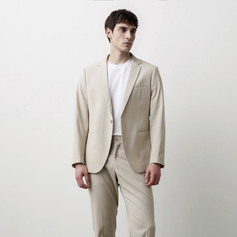 Vestón Formal Slim Texturado Hombre