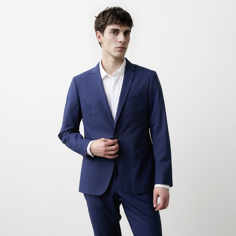 Vestón Formal Slim Texturado Hombre