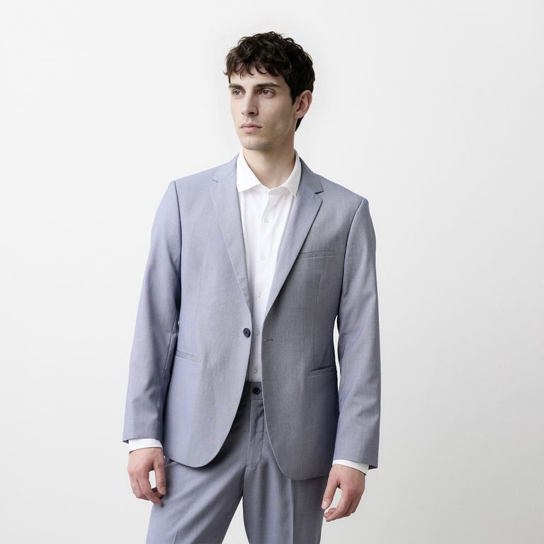 Vestón Formal Slim Texturado Hombre