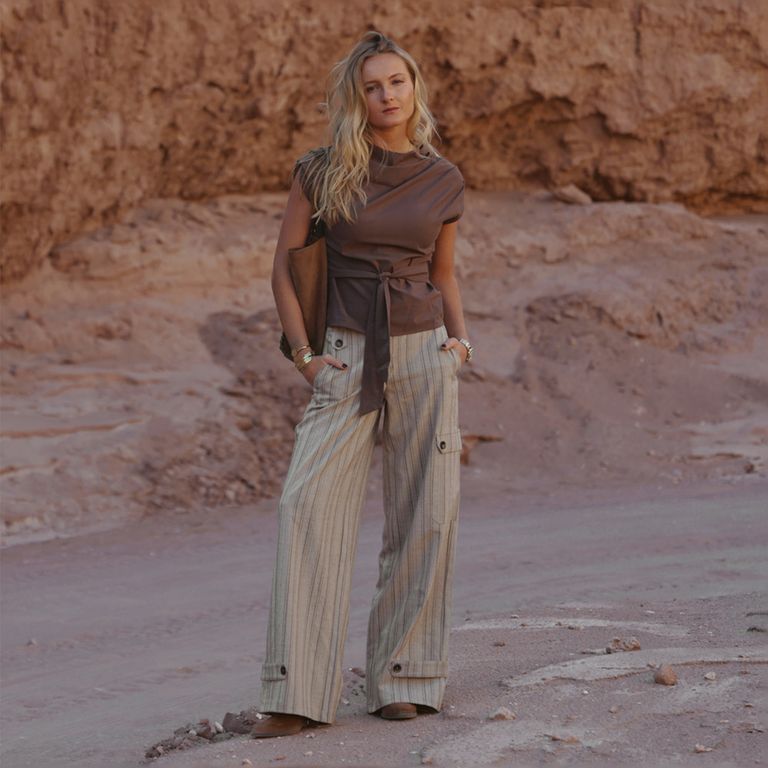 Pantalón Rayas Palazzo x Sofía Mekis