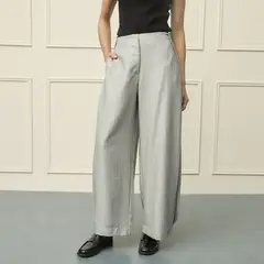 BASEMENT - Pantalón Regular Tiro Medio Mujer