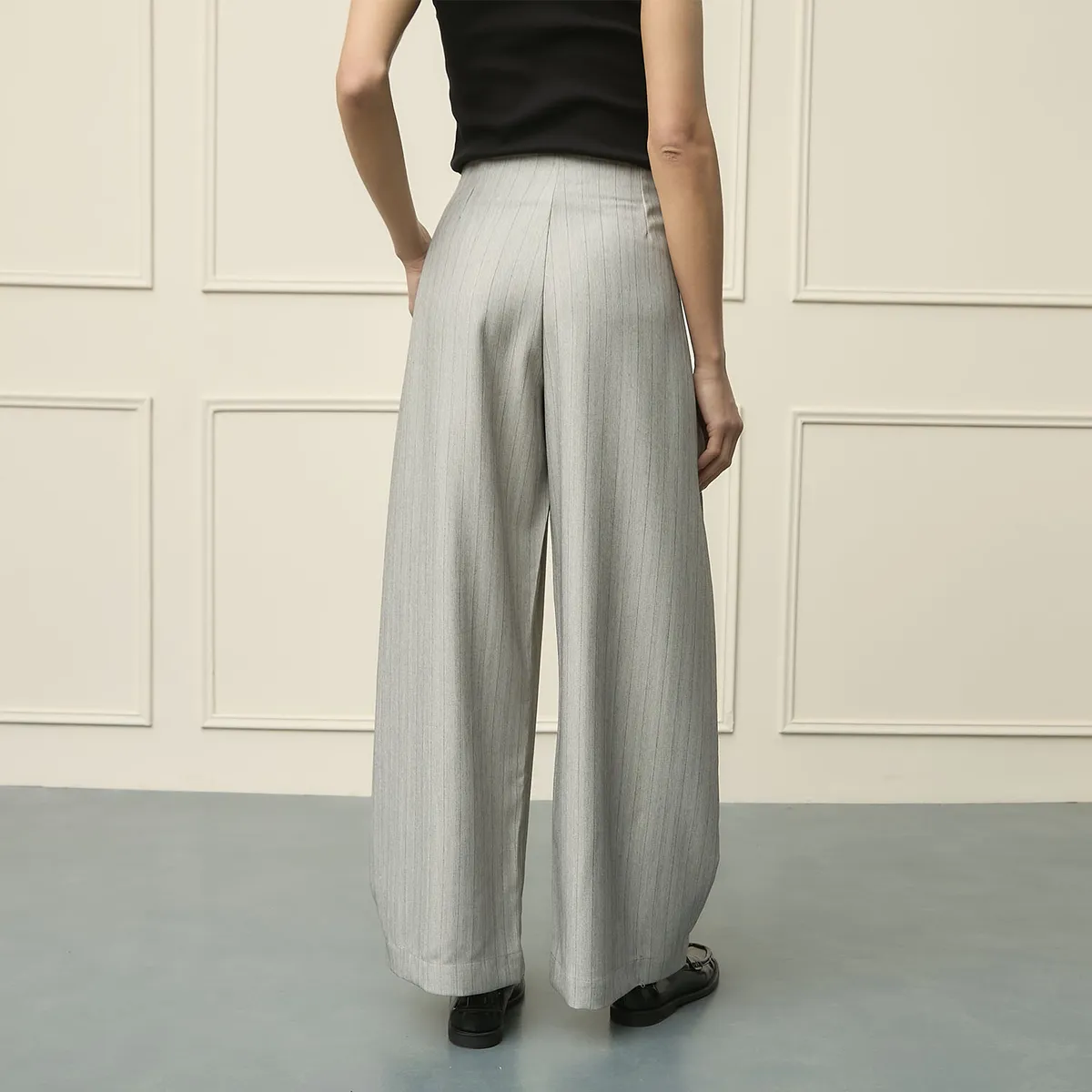 BASEMENT - Pantalón Regular Tiro Medio Mujer Basement