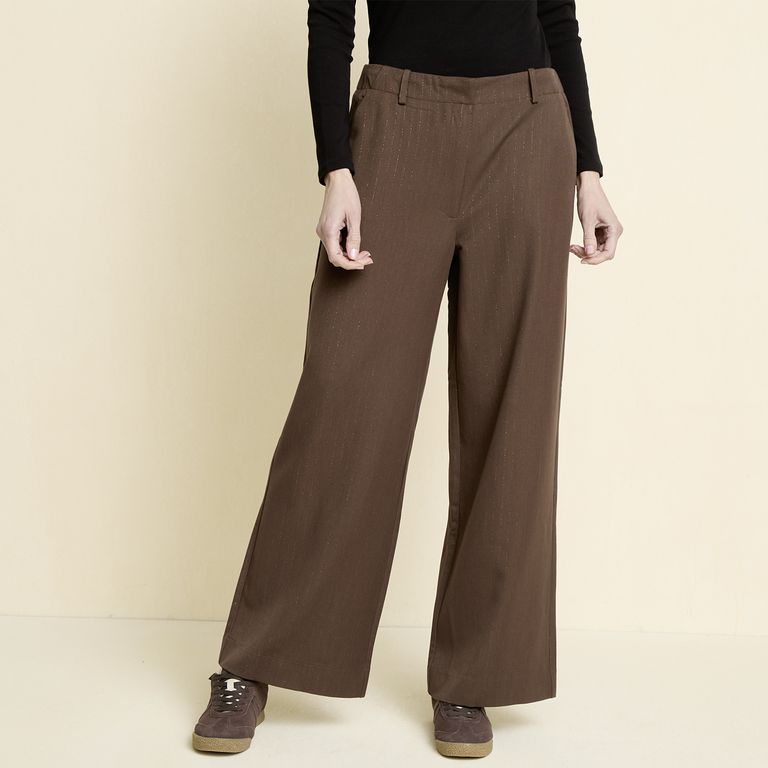 Pantalón Regular Tiro Medio Mujer