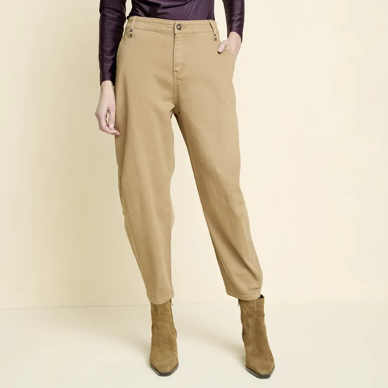 APOLOGY Pantalón Baggy Tiro Alto Mujer