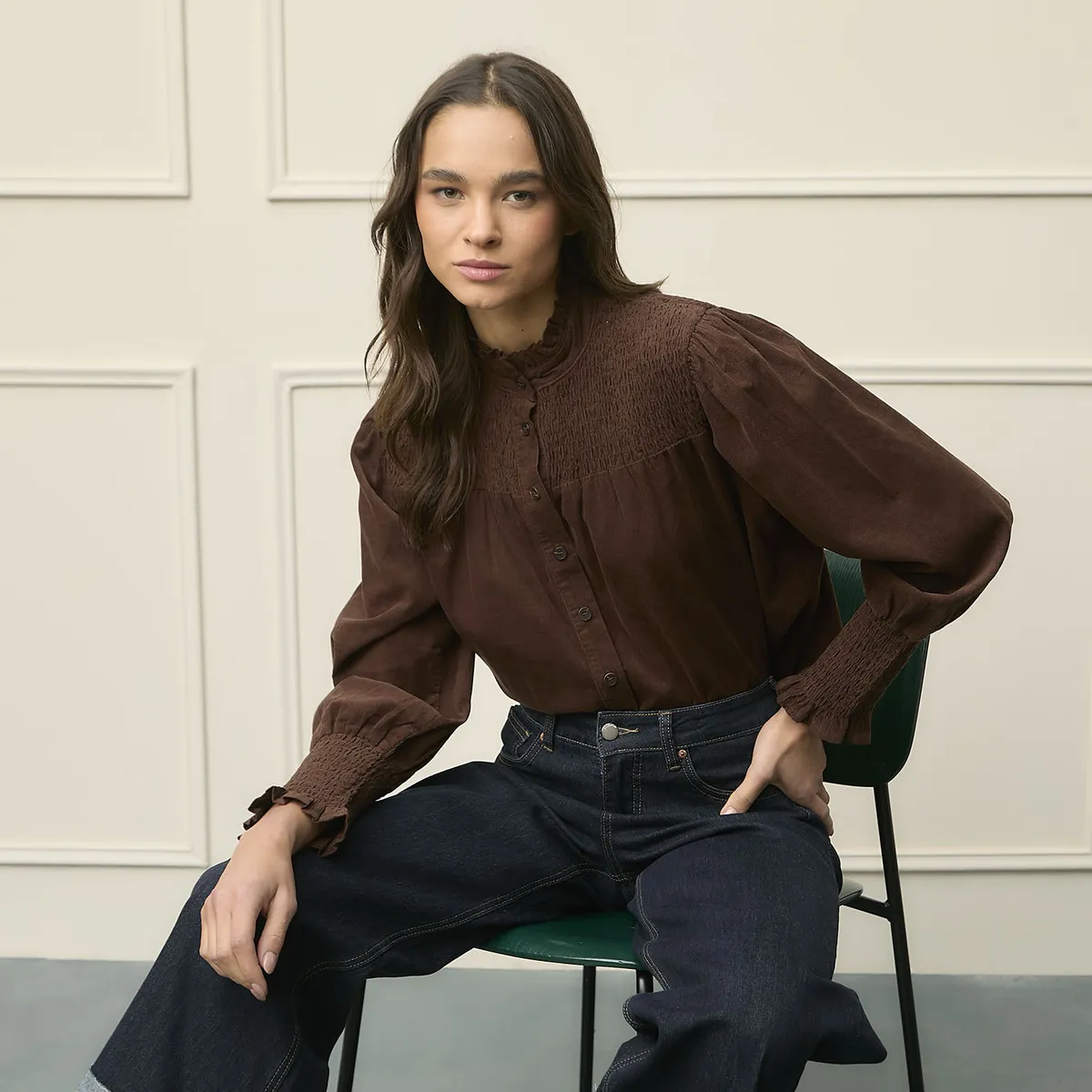 BASEMENT - Blusa Algodón Mujer Basement