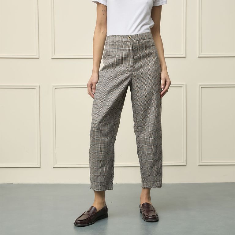 Pantalón Wide Leg Mujer Tiro Medio