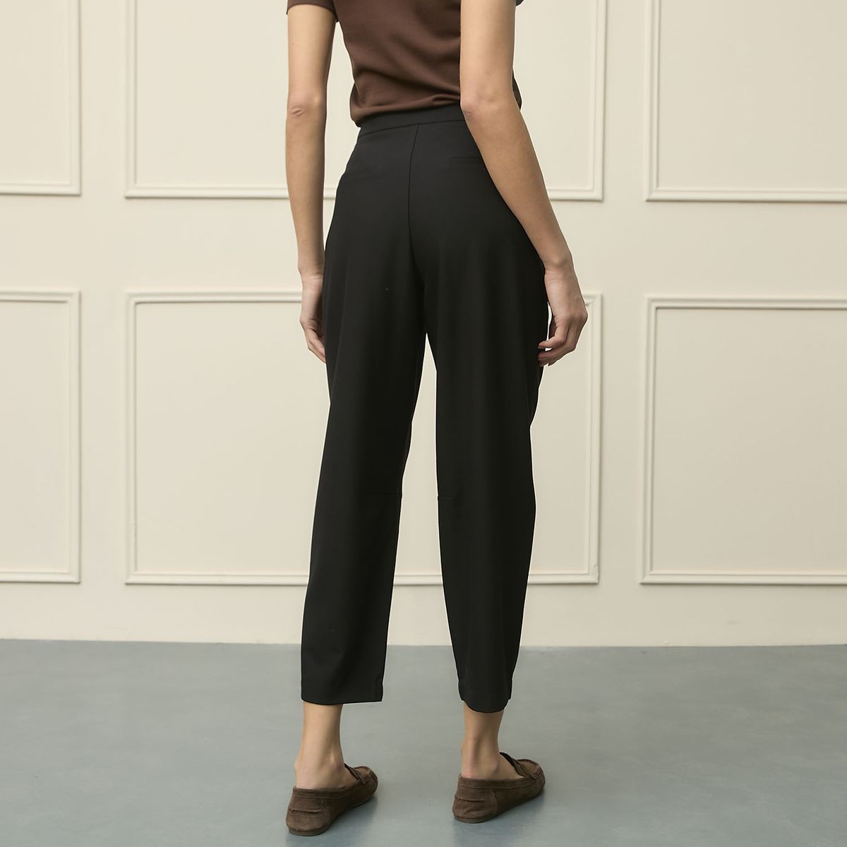 BASEMENT - Pantalón Wide Leg  Mujer Tiro Medio Basement