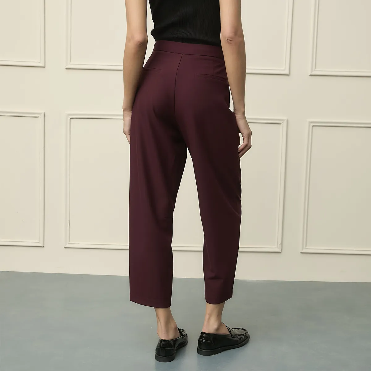 BASEMENT - Pantalón Wide Leg  Mujer Tiro Medio Basement