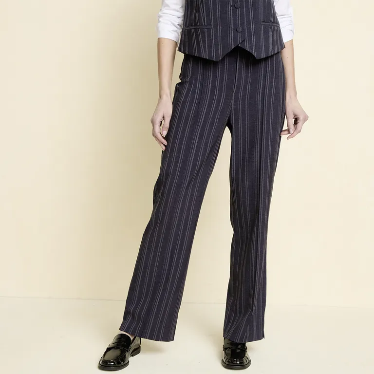Pantalón Regular Tiro Alto Mujer