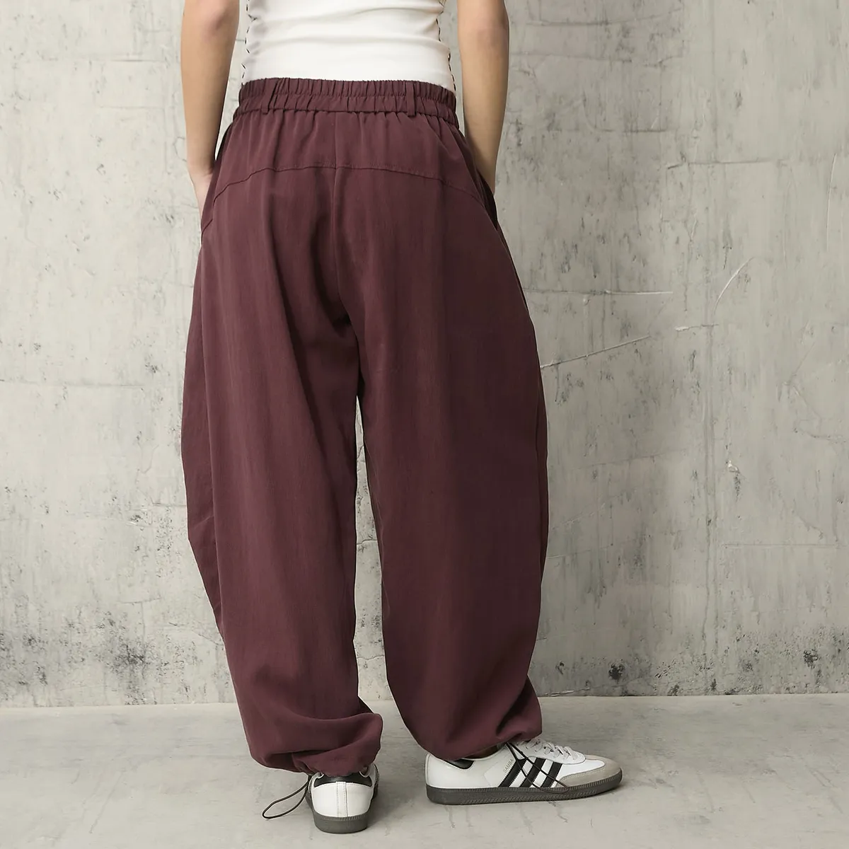 AMERICANINO - Pantalón Tiro Medio Baggy Mujer Americanino