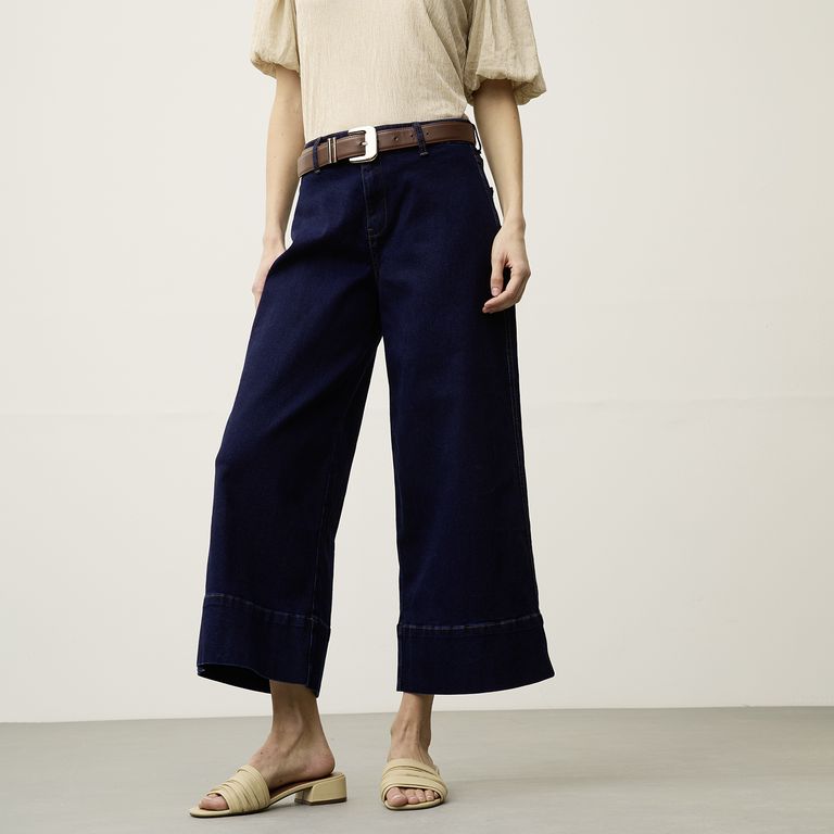 Jeans Flare Tiro Alto Mujer
