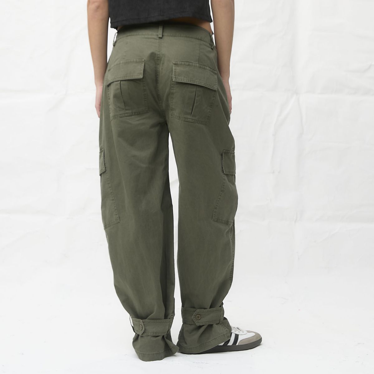 AMERICANINO - Pantalón Tiro Medio Baggy Mujer Americanino