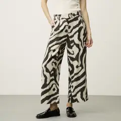 BASEMENT - Pantalón Fluido Tiro Alto Mujer