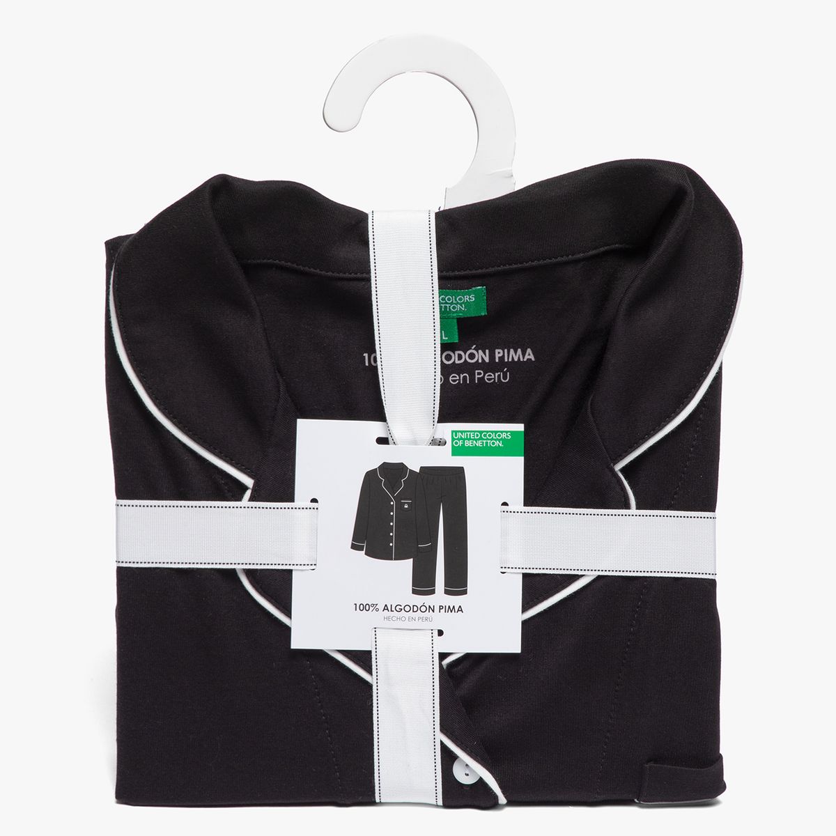 BENETTON - Pijama Camisero Algodón Pima Mujer