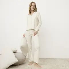 BENETTON - Pijama Camisero Algodón Pima Mujer