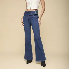 MOSSIMO - Jeans Tiro Medio Flare Mujer